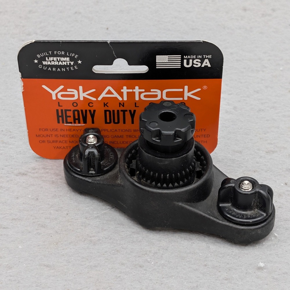 YakAttack HD LockNLoad Track Mount LNL-1006 Dual MightyBolt Kayak USA Made Black